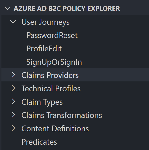 Policy explorer outline of the starter pack base policy